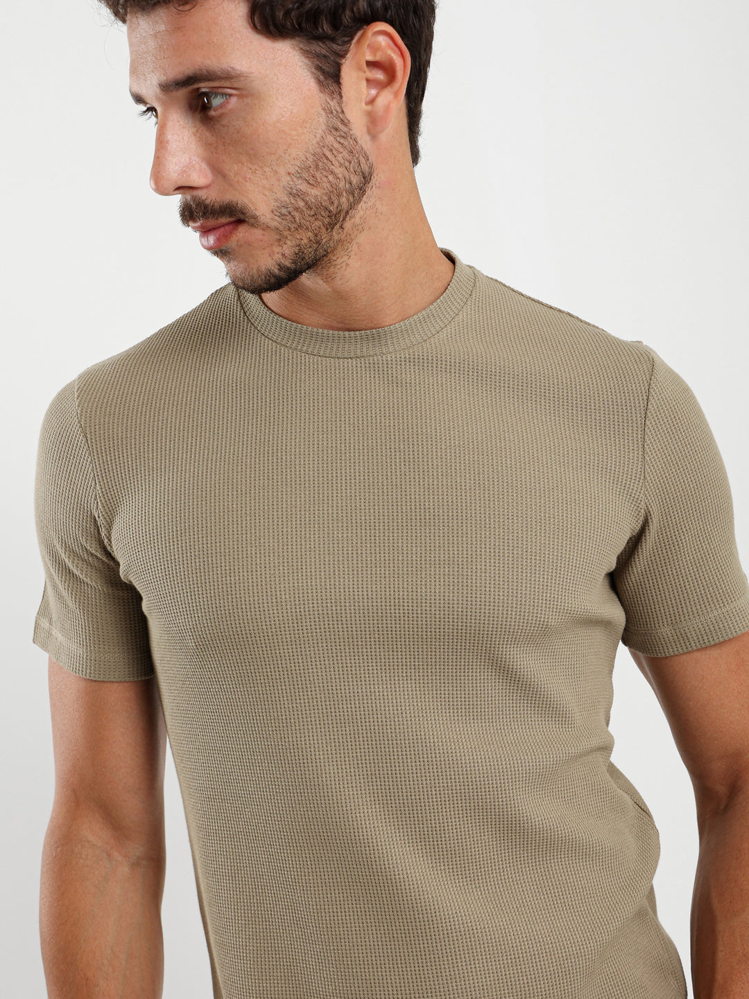 Muscle Fit Textured Tee