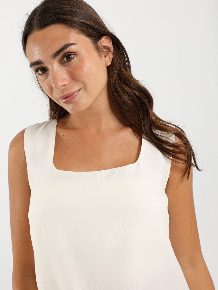 Square Neck Sleeveless Top