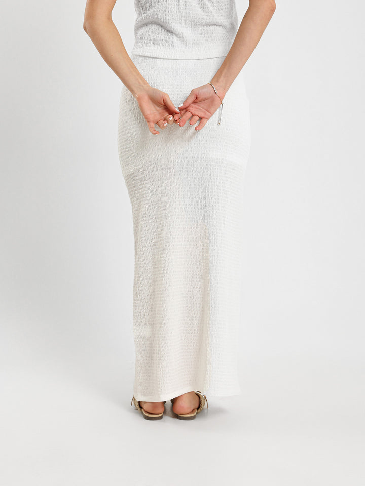 Textured Maxi Skirt