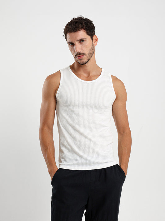 Textured Sleeveless Top