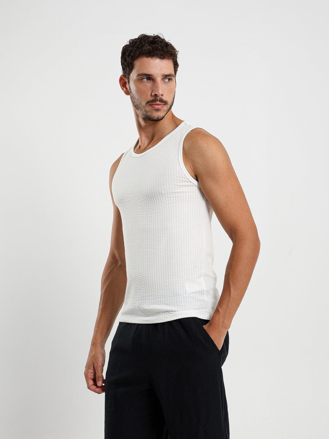 Textured Sleeveless Top