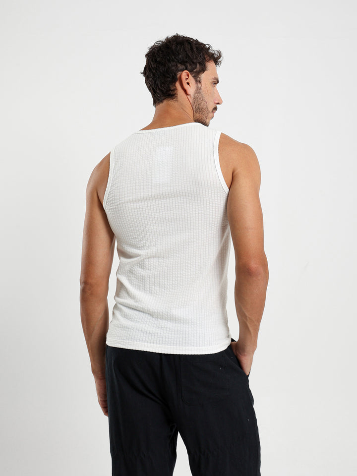 Textured Sleeveless Top