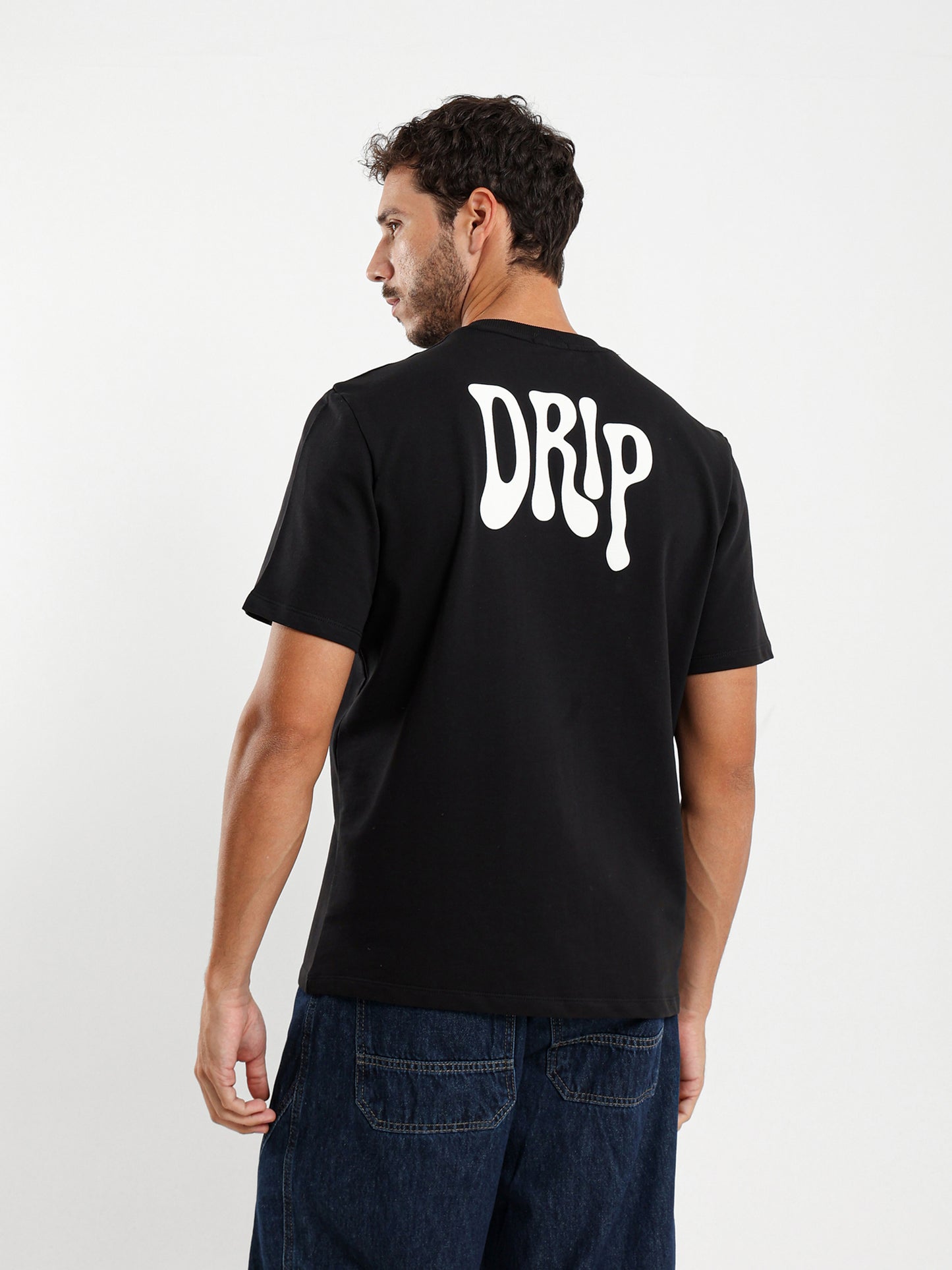 Drip Foam Back Print Tee