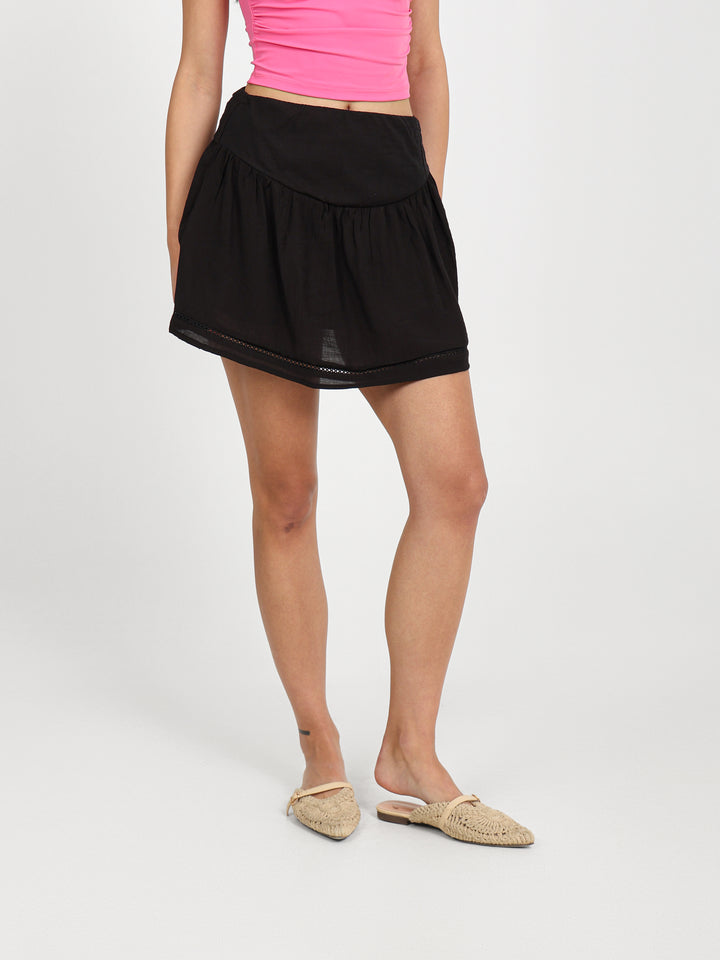 Textured Mini Skirt