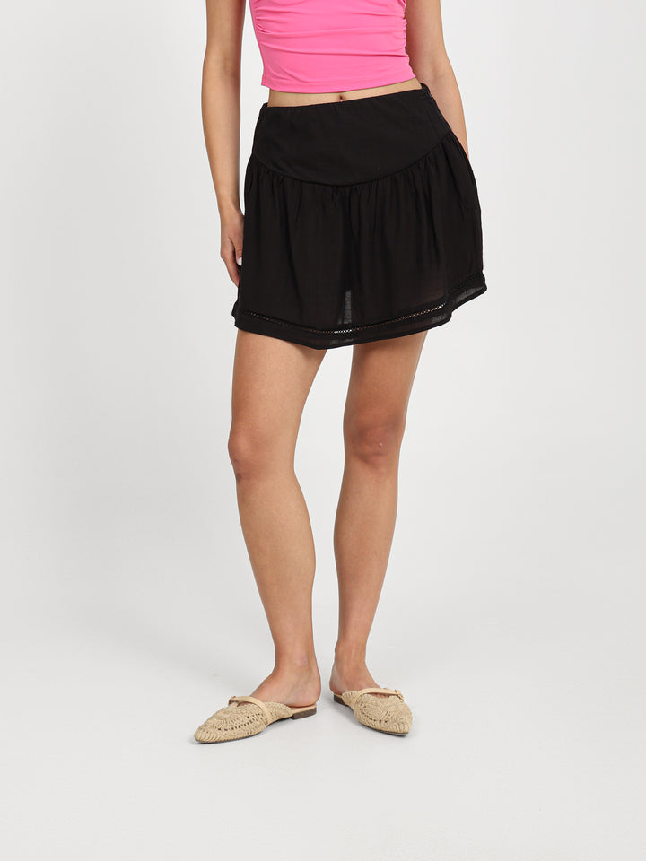Textured Mini Skirt