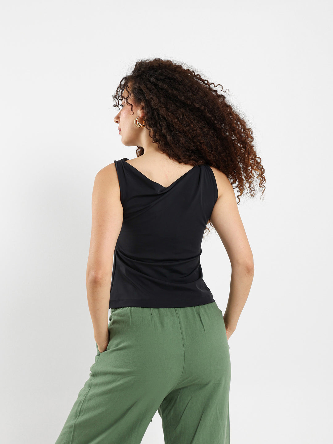 Draped Detail Top