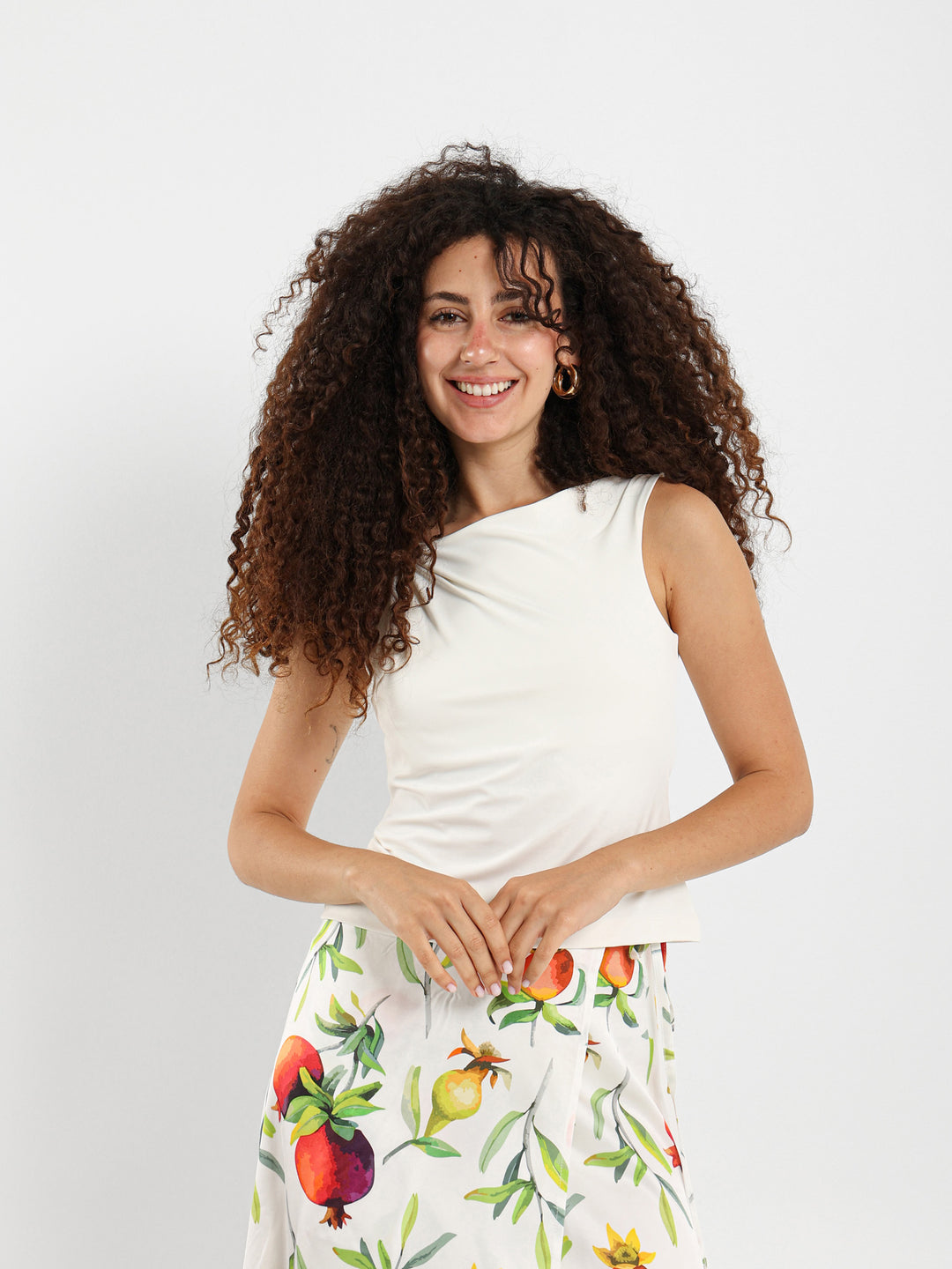 Draped Detail Top