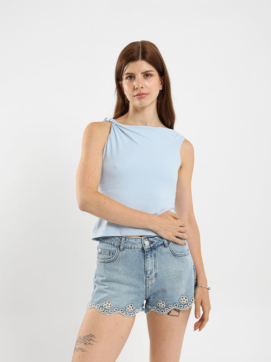 Draped Detail Top
