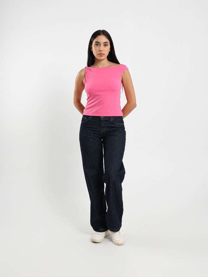 Draped Detail Top