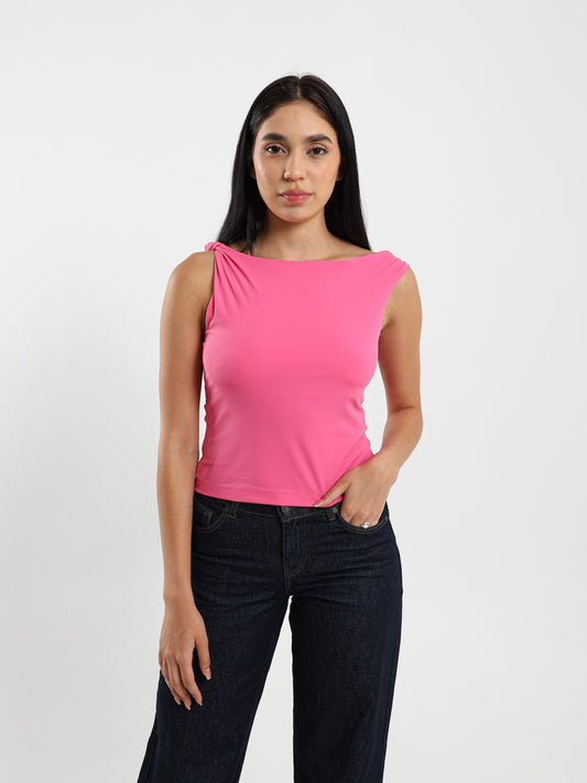 Draped Detail Top