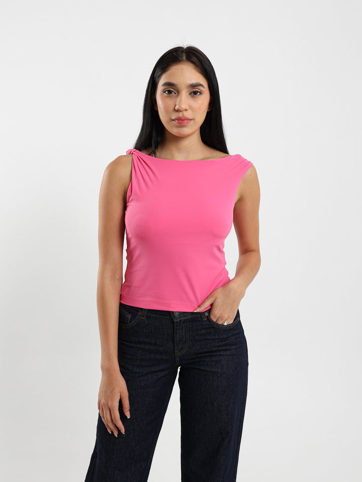 Draped Detail Top