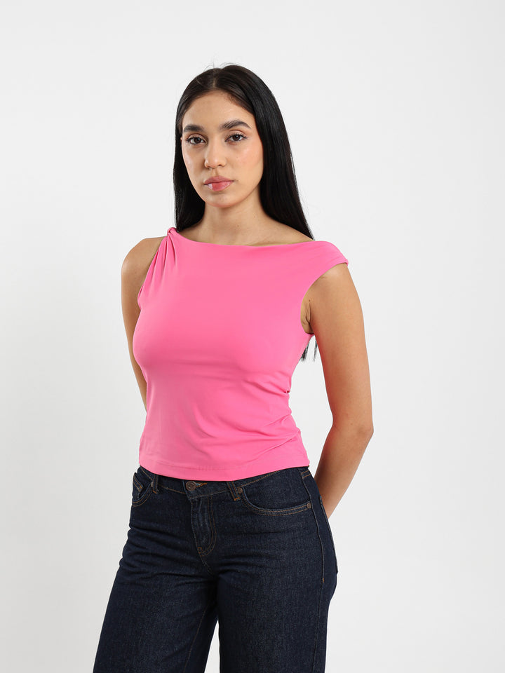 Draped Detail Top