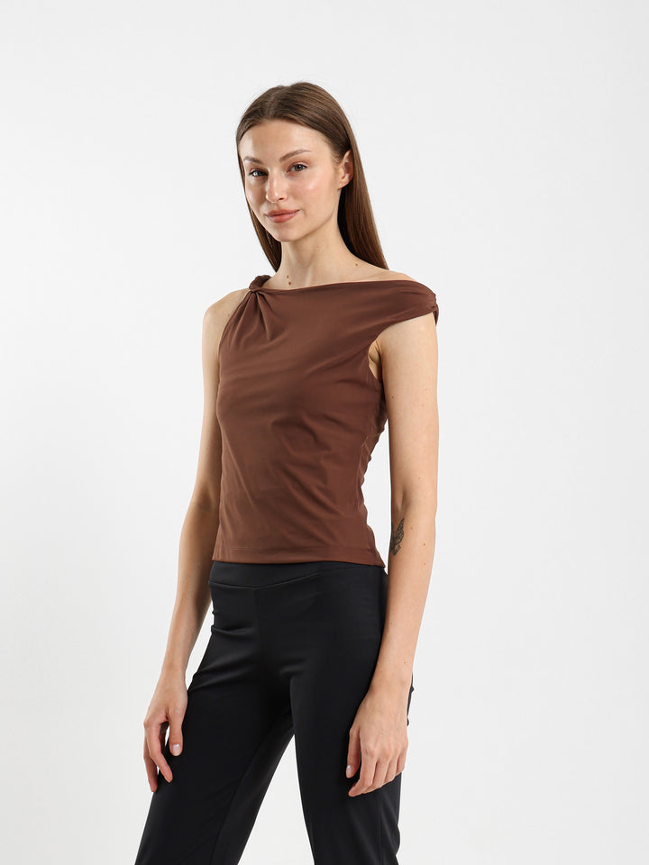 Draped Detail Top