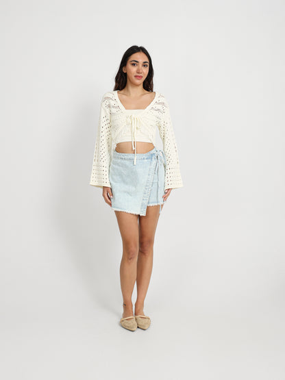 Denim Skort