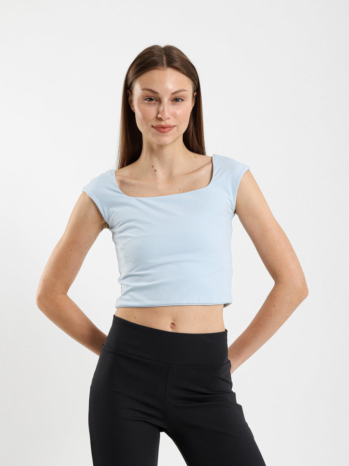 U-Neck Active Short-Sleeve Top