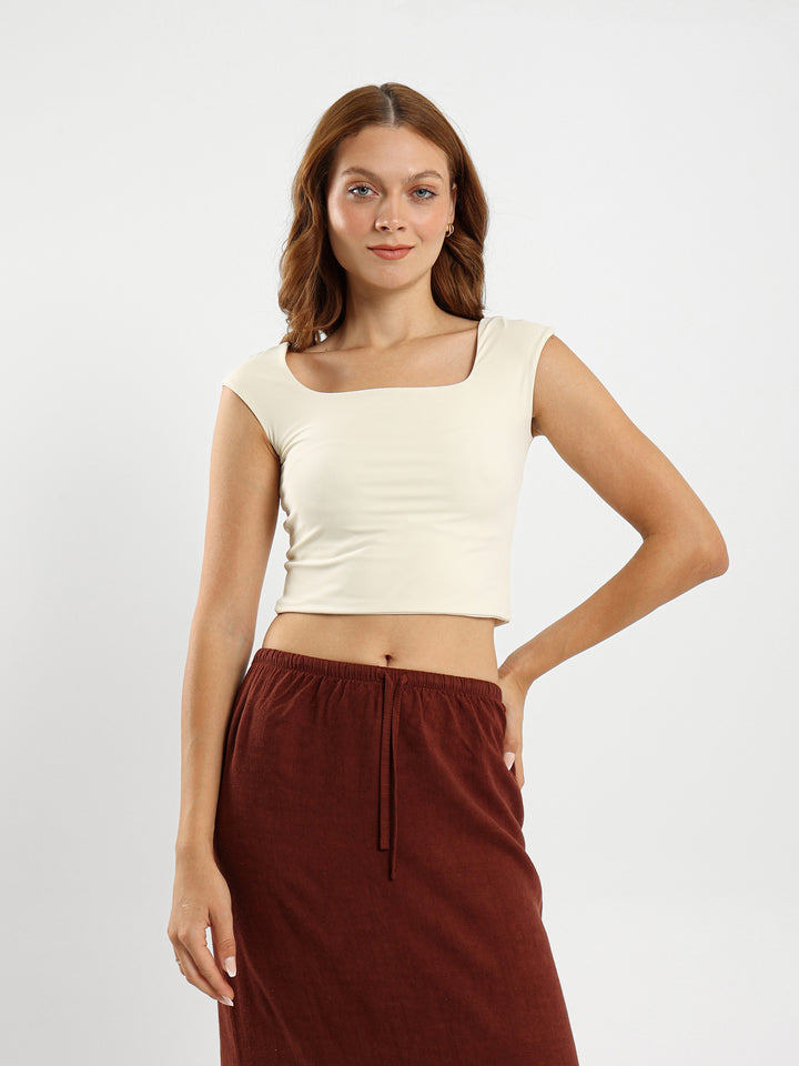 U-Neck Active Short-Sleeve Top