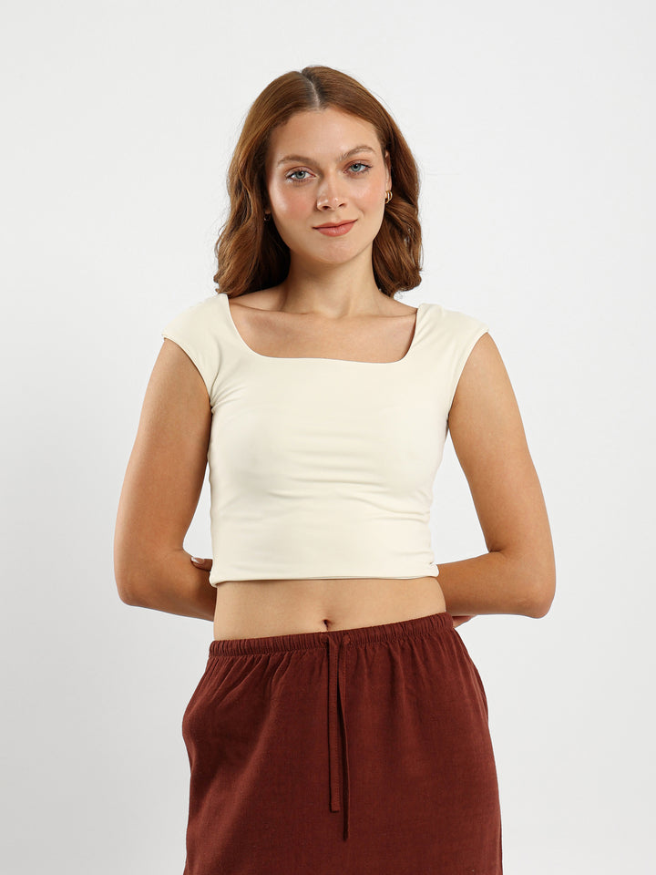 U-Neck Active Short-Sleeve Top