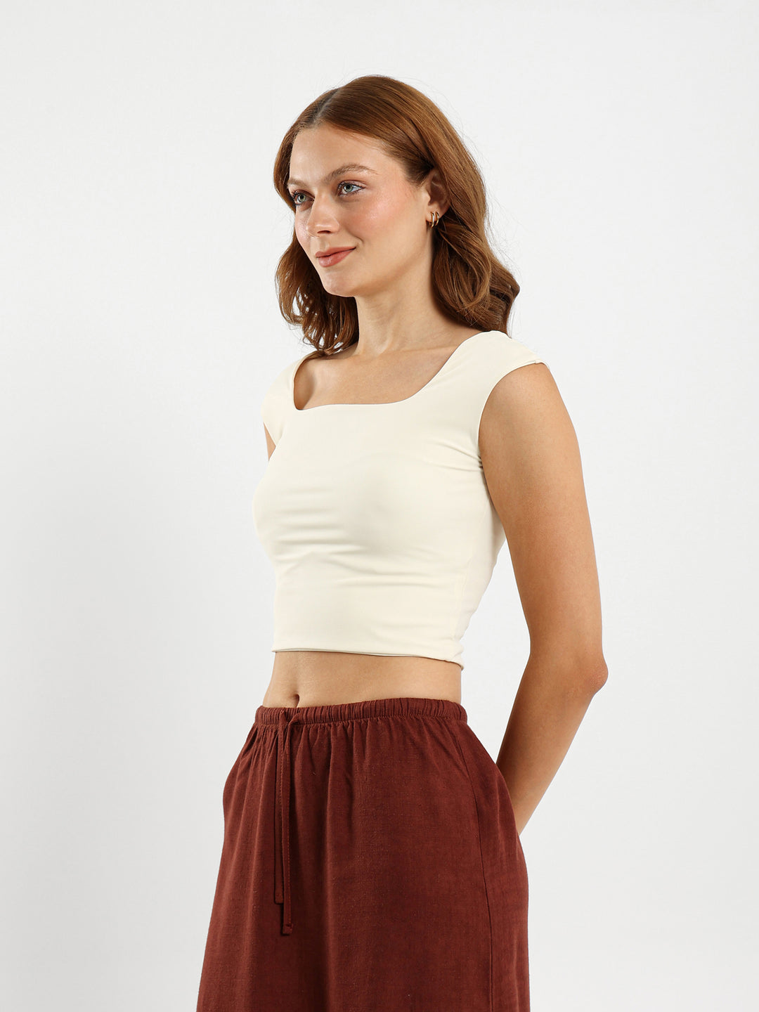 U-Neck Active Short-Sleeve Top