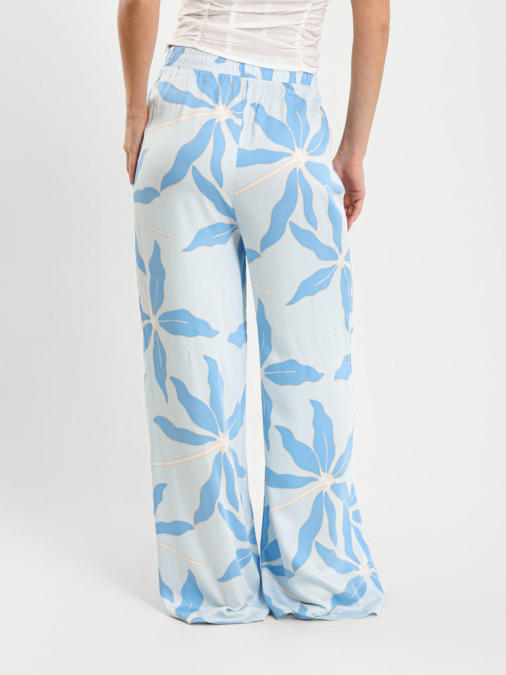 All-Over Print Oversized Wide Leg Pants