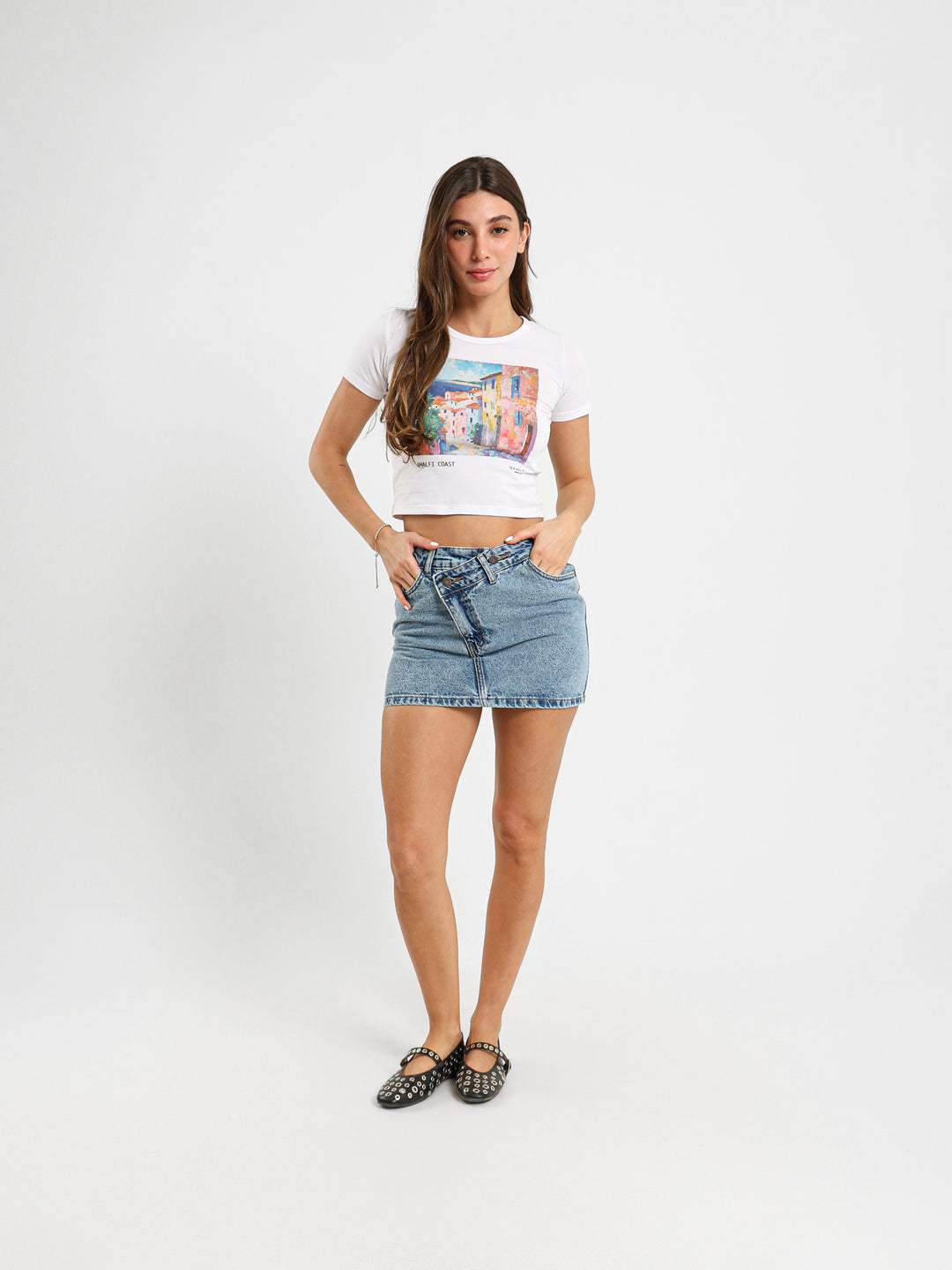 Amalfi Print Baby Tee