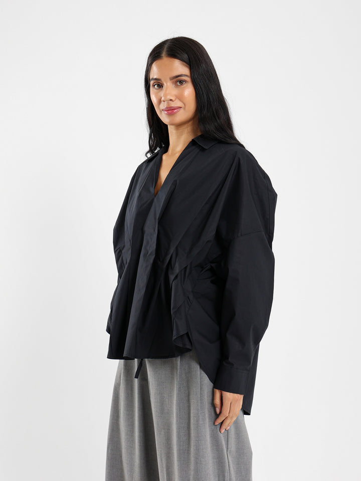 Oversized Shirt With Fitted Waist