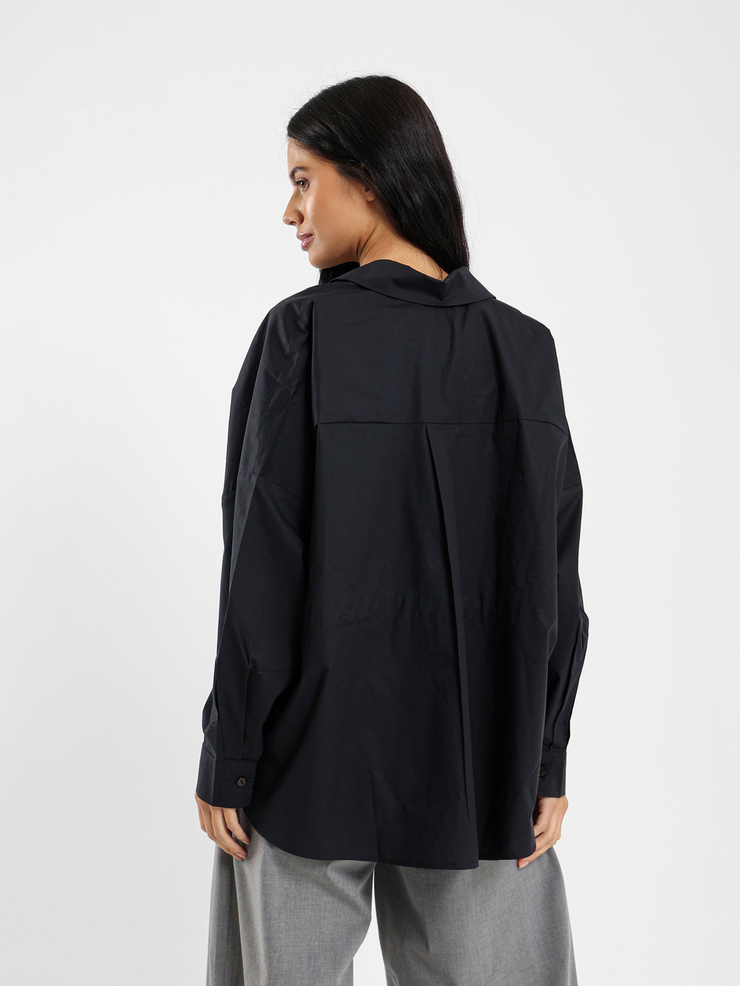 Oversized Shirt With Fitted Waist
