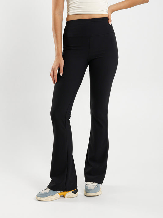 Foldover Flared Yoga Pants