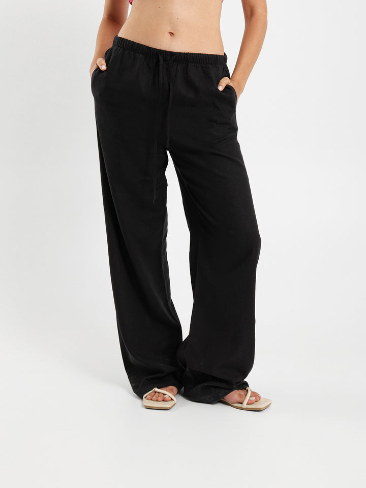 Drawstring Thin Waist Pants