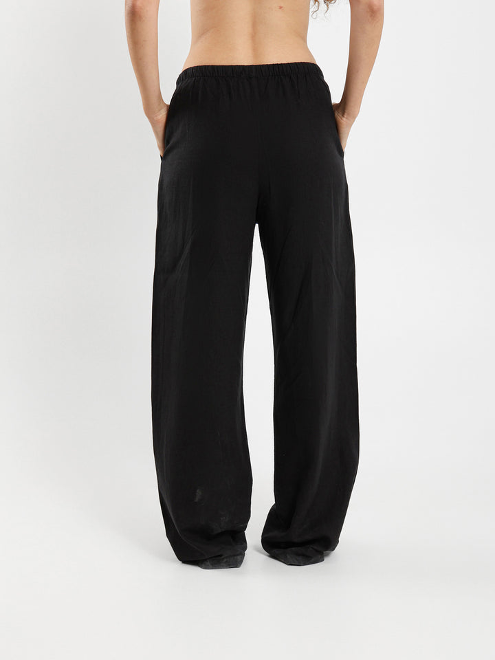 Drawstring Thin Waist Pants