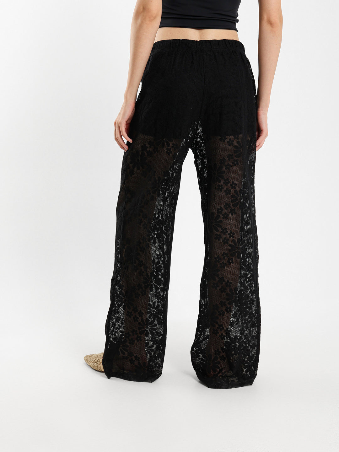 Floral Pattern Loose Pants