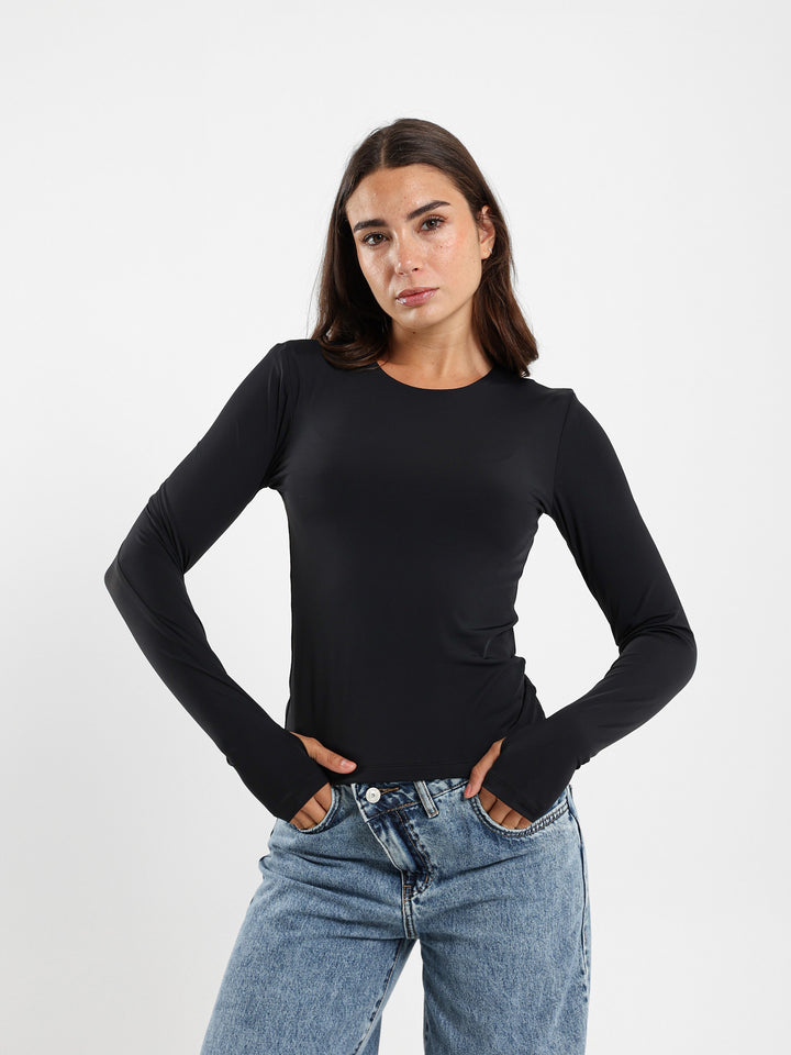 Basic Fitted Long Sleeve Top