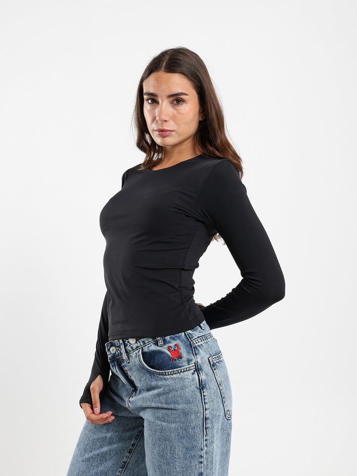 Basic Fitted Long Sleeve Top