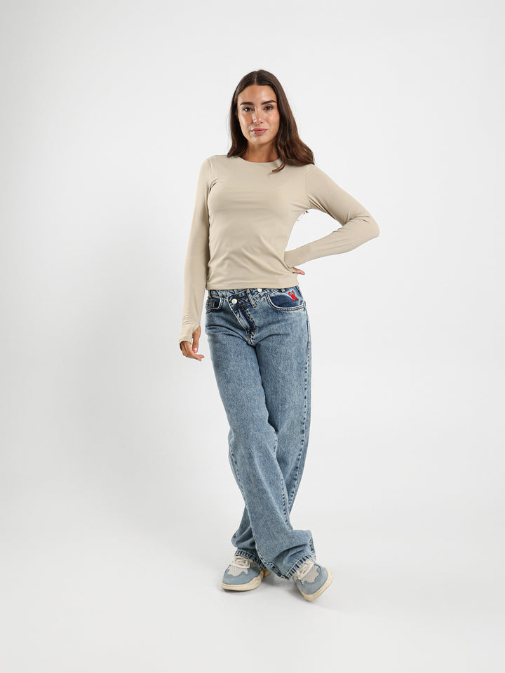 Basic Fitted Long Sleeve Top