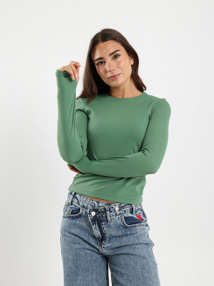 Basic Fitted Long Sleeve Top