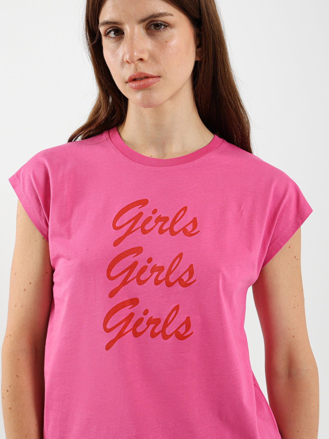 Girls Girls Graphic Print T-Shirt