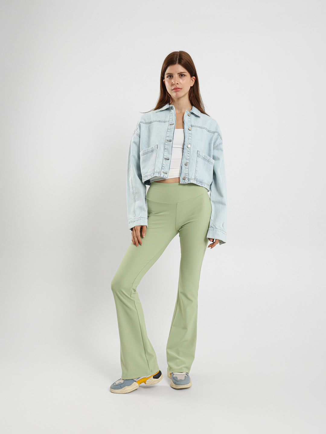 Denim Jacket With Slanted Pockets