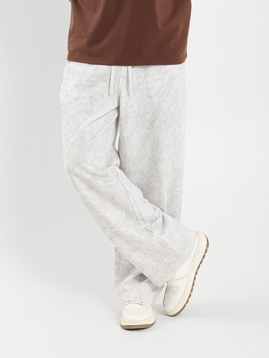 Spray Sweatpants With Eyelet Details
