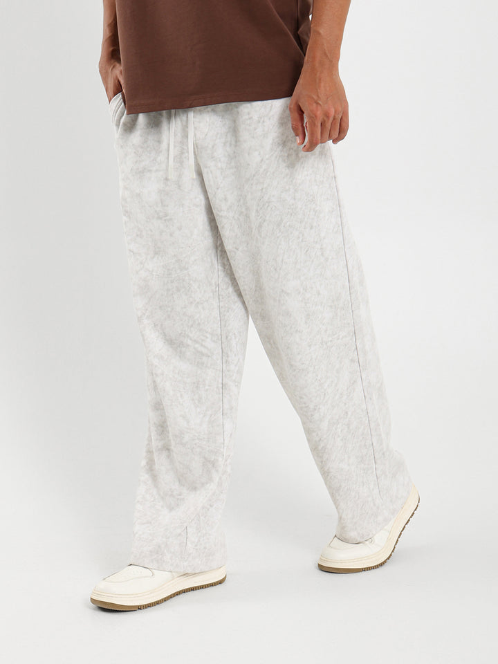 Spray Sweatpants With Eyelet Details