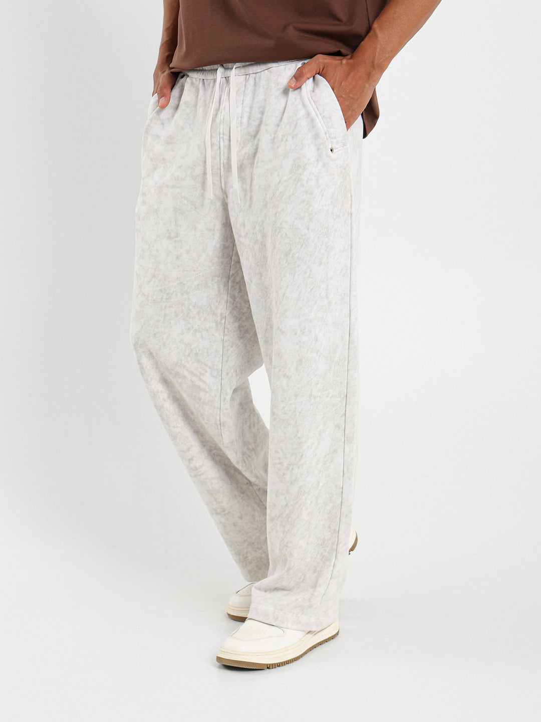 Spray Sweatpants With Eyelet Details