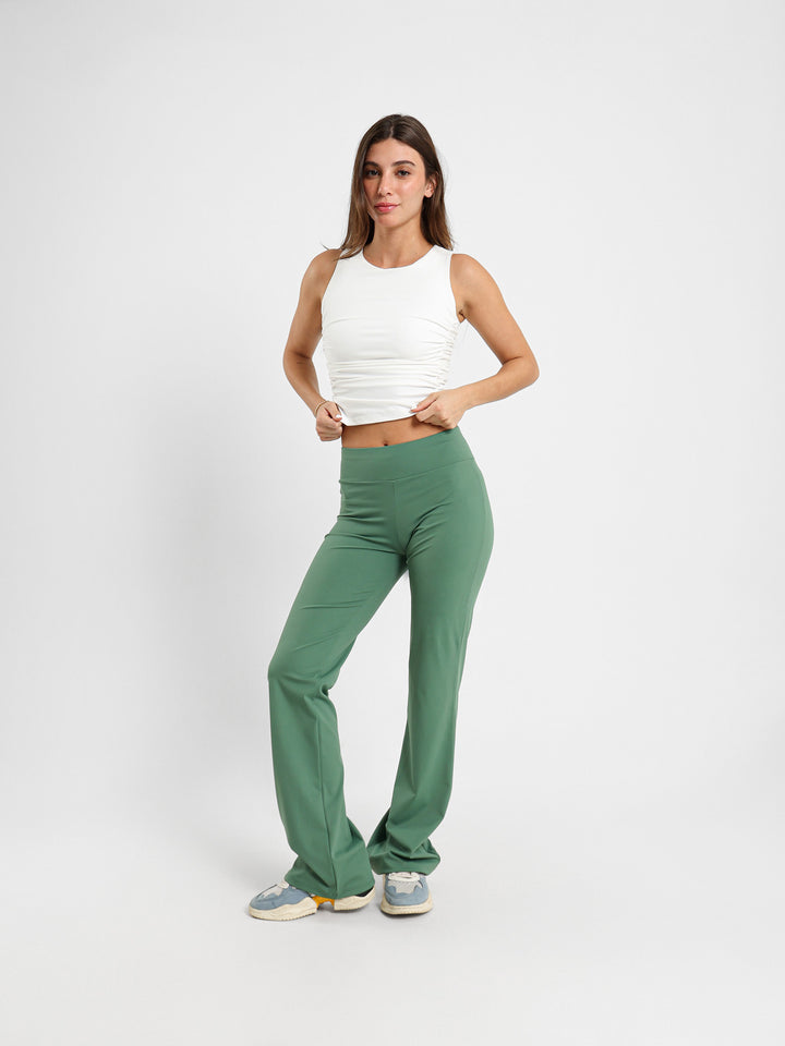 Sleeveless Fitted Ruched Top