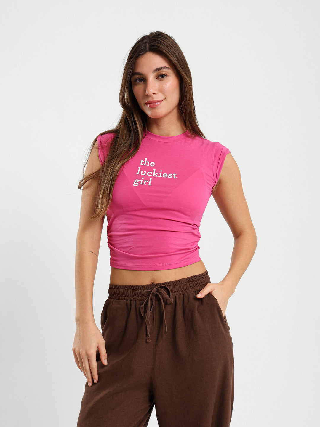 The Luckiest Print Fitted T-Shirt