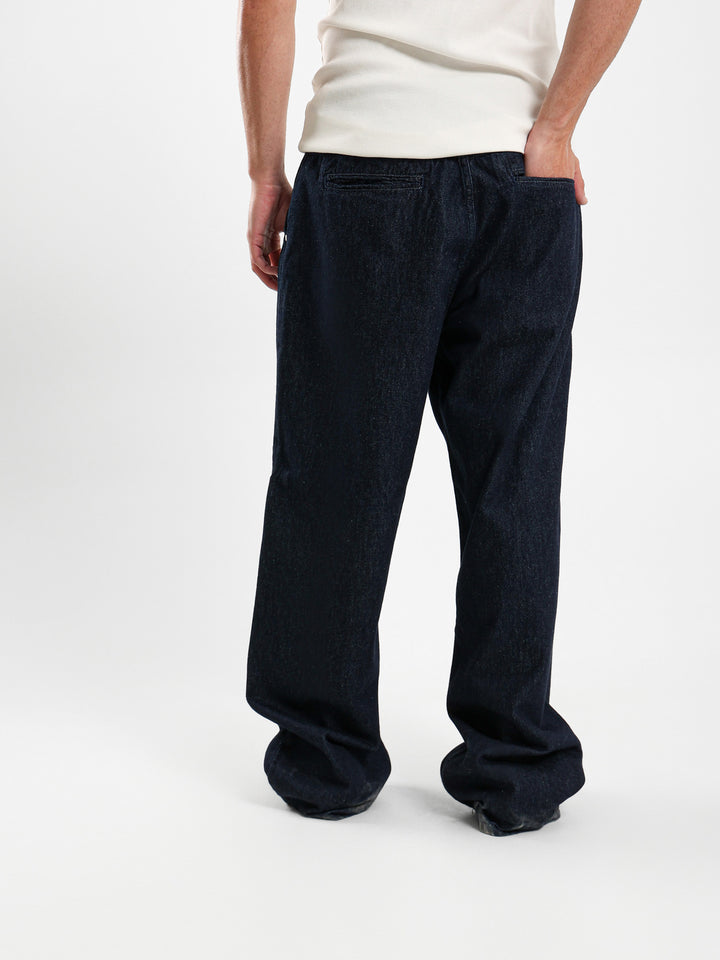 Straight Leg Jeans With Self Cord