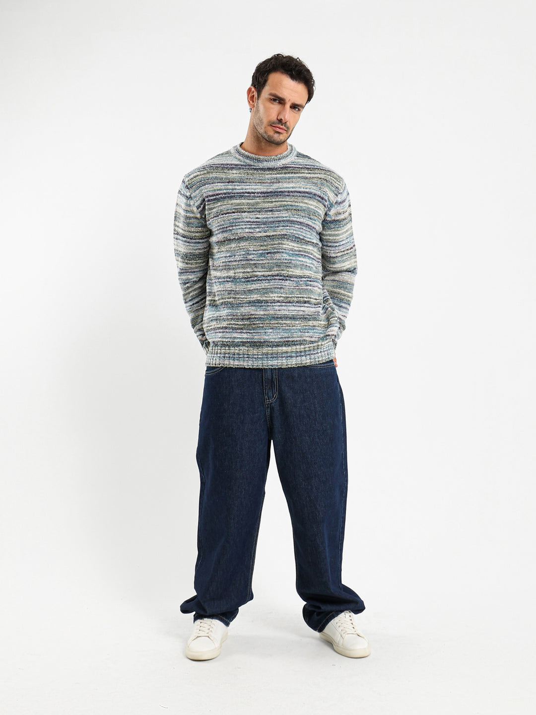 Unfinished Details Crew Neck Pullover