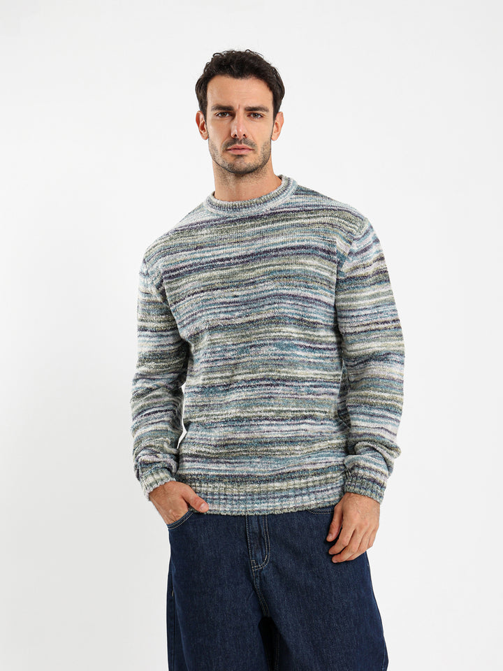 Unfinished Details Crew Neck Pullover