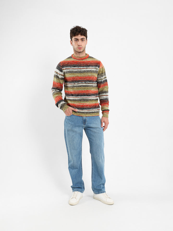 Unfinished Details Crew Neck Pullover