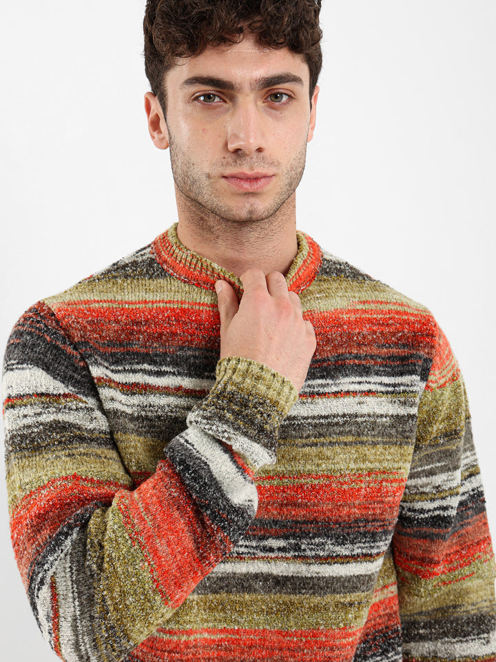 Unfinished Details Crew Neck Pullover