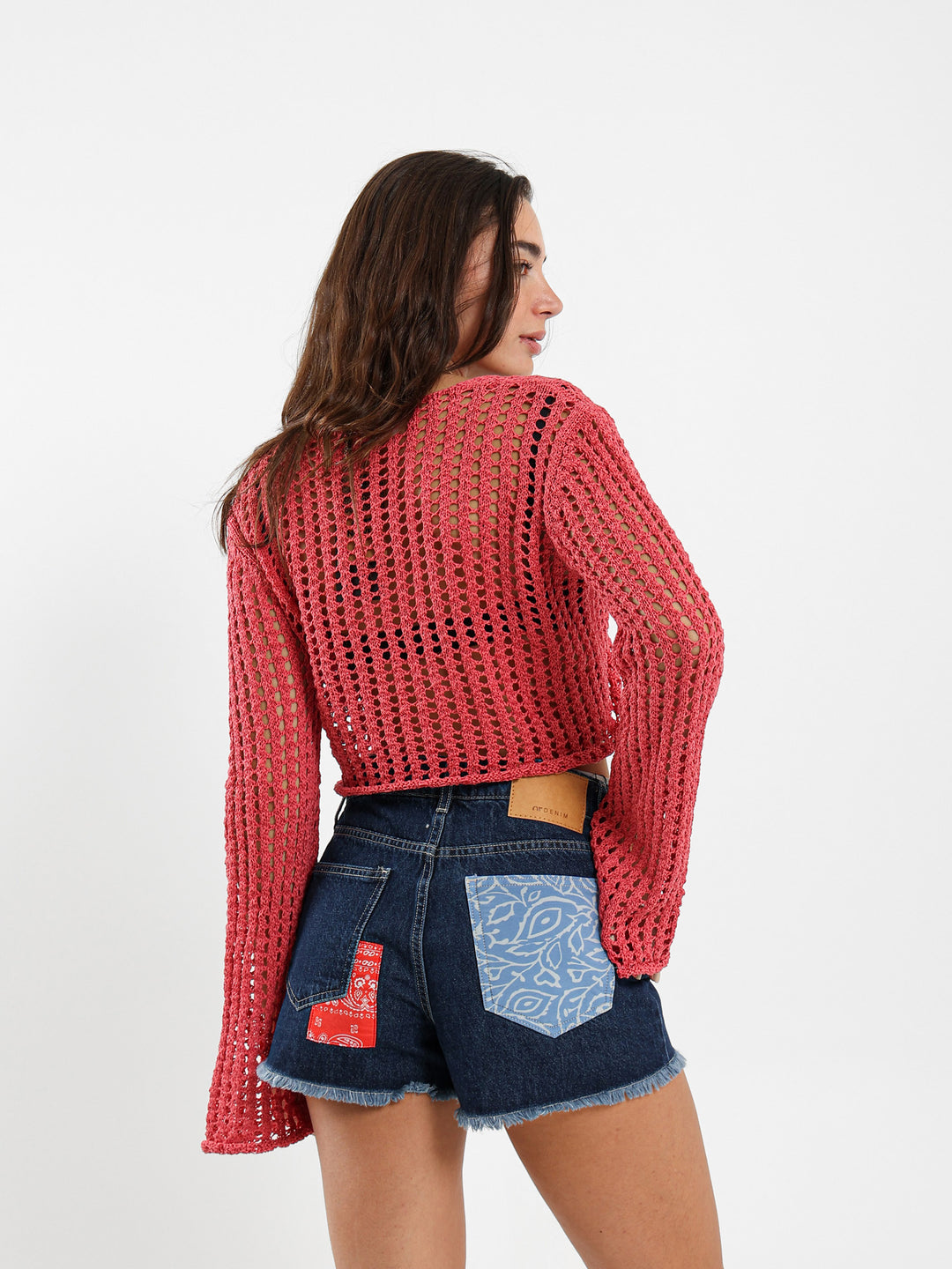 Long Sleeve Top With Twisted Front