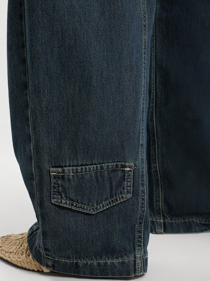 Balloon Jeans With Pleats