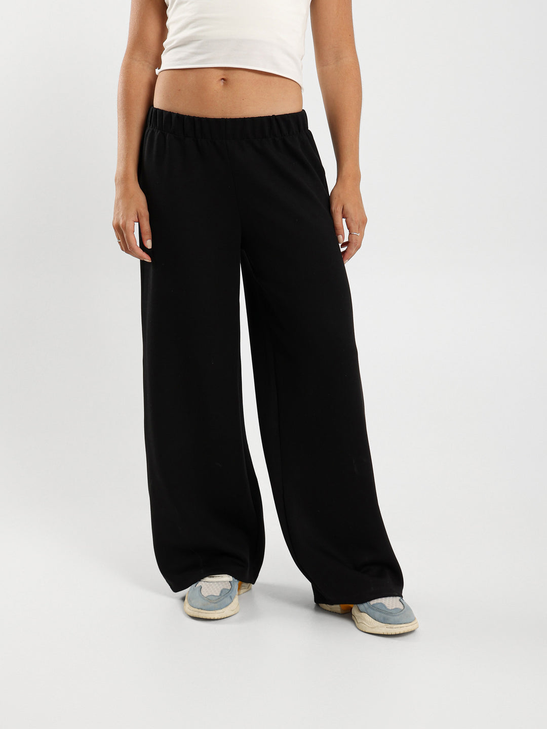 Low Rise Solid Drawstring Sweatpants