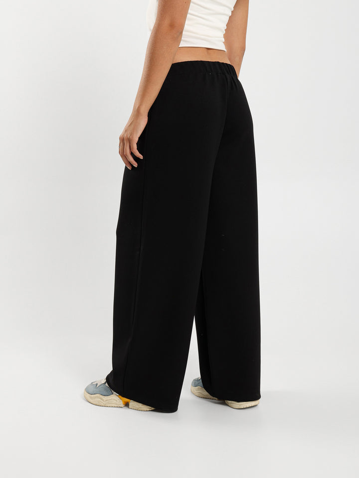 Low Rise Solid Drawstring Sweatpants